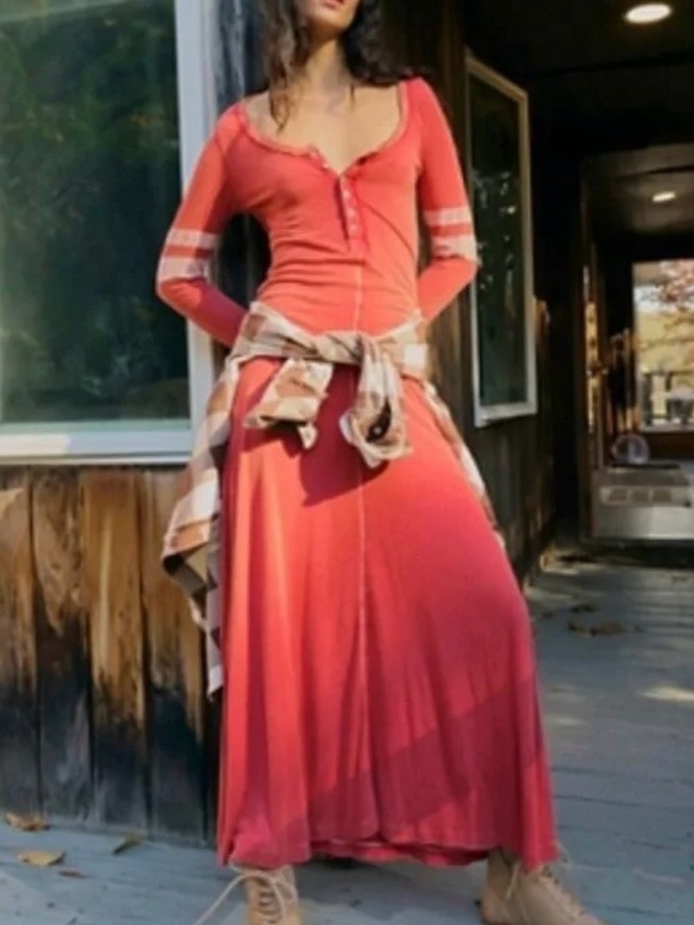 Free People Just Like Heaven Henry dress in red L